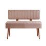Hanah Home Bank 0900 - 1 Nogal, Piedra Mueble de Salón 110x82.5x40cm Tablero Melamina
